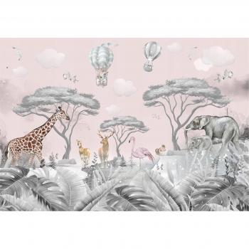 Papier Peint Intissé Animaux Sauvages pour Enfants