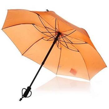 Orangeer, handsfreier EuroSchirm TeleScope Regenschirm