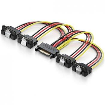 DeleyCON 0,15m S-ATA Strom-Adapter Y-Adapter