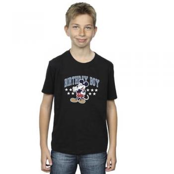 T‑shirt Mickey Birthday Boy Noir