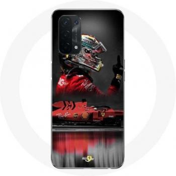 Coque Oppo A74 Sebastian Vettel Pilote F1 Rouge