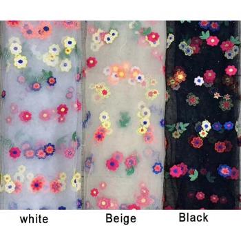 Tela de Tul con Flores para DIY