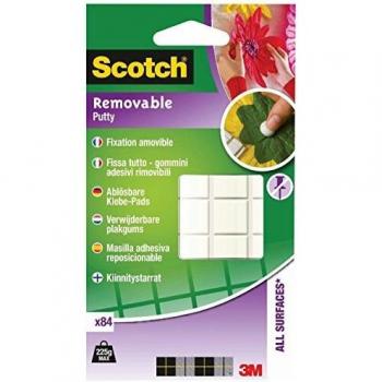 Scotch Adhesive Pads White 84 Pieces