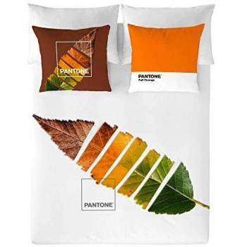 Bettbezug Blattmotiv Pantone