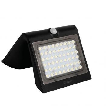 Aplique solar LED Lukulu con sensor de movimiento y crepúsculo, 4W, 6000K, negro