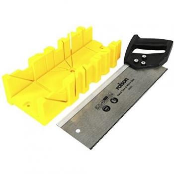 Rolson Tenon Saw & Plastic Mitre Box for DIY Projects
