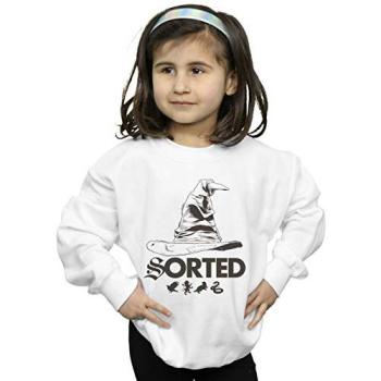 Little Wizard Sorting Hat Top in White (7–8 yrs)