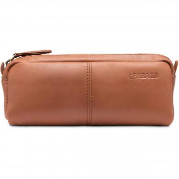 LEABAGS Fort Wayne Stiftetui aus echtem Büffel-Leder I Kleine Federtasche I Vintage Design