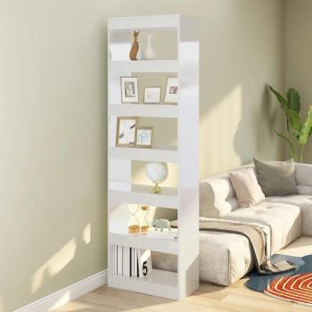 Mesa Divisória VidaXL 60x30x198 branco brilhante
