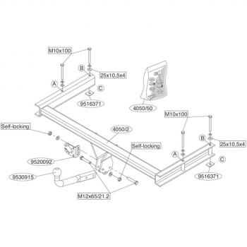 Attelage de remorque BRINK 405000