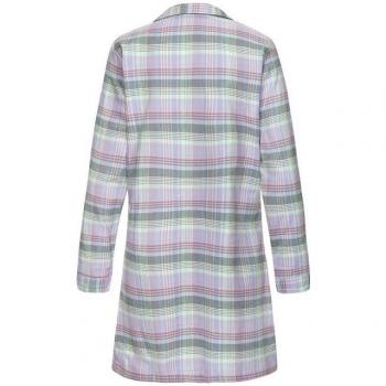 Lila kariertes Nachthemd VIVANCE DREAMS für Damen, Gr. 38