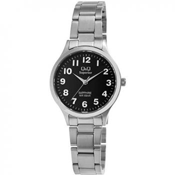 Q&Q S279J205Y Quarzuhr – Damenarmbanduhr aus Edelstahl mit Saphirglas, 5 Zoll