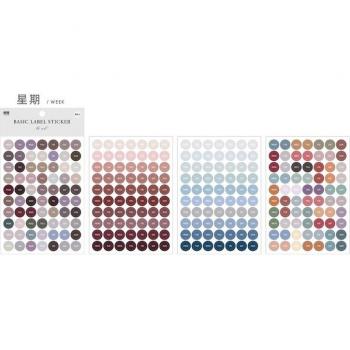384 Pcs Color-Coded Stickers for Daily and Weekly Organization