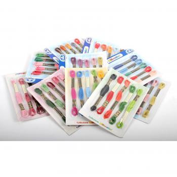 DMC 10-Pack Cross Stitch Thread Kit – 50 Threads, 200m, Mixed Hues