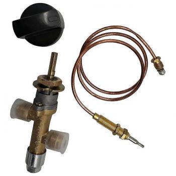 Vanne de chauffage à gaz avec thermocouple intégré