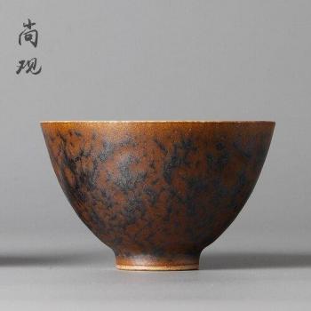 Tasse de thé en céramique avec chapeau en bambou Jingdezhen