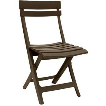 Chaise d’extérieur Grosfillex Miami – taupe et UV‑résistante