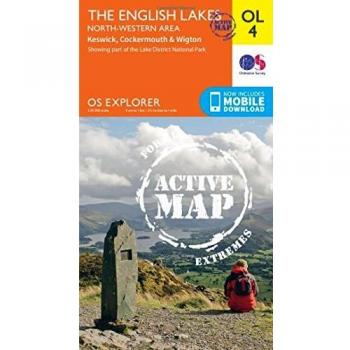 OS Explorer ACTIVE OL4 The English Lakes North Western area: OL 04