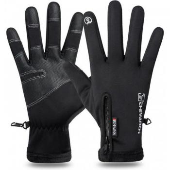 HNQH Waterproof Touchscreen Cycling Gloves Full Finger for Winter