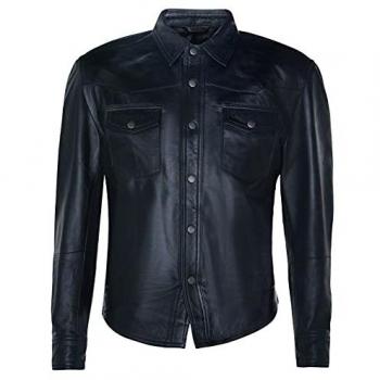 Beijing Infinity Men's Leather Retro Jacket