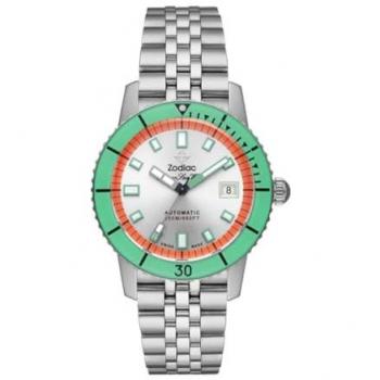 Reloj Hombre Zodiac Super Sea Wolf Verde 40 mm