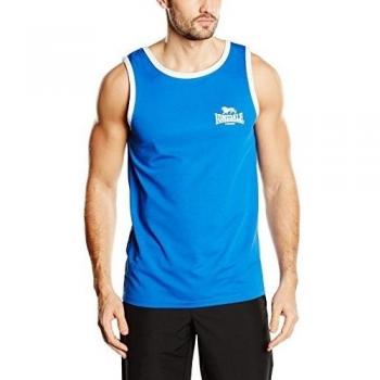 Maglia Lonsdale Amateur Singlet Blu Bianco