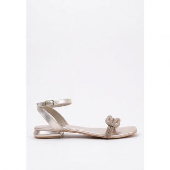 Sandalias Planas Doradas PATMOS para Mujer