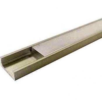 Profilé en aluminium de 2 mètres pour bande LED avec capuchon blanc opaque