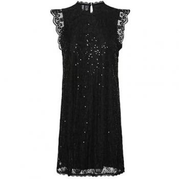 Pieces Cocktailkleid Colline 17151587 Schwarz Regular Fit L Damen