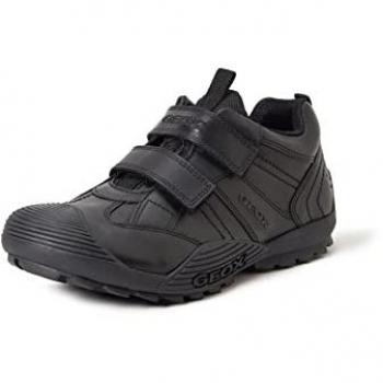 Geox Black Savage Boys' Sneakers, Size 35