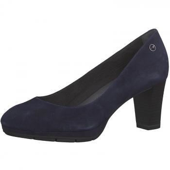 Modische Tamaris Damen Plateauschuhe – Navy, EU 40, 7 cm Blockabsatz