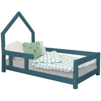 Cama Poppi 120x190 Verde Pétroleo – 2 camas infantiles, ripas de madera maciza