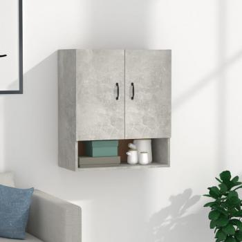 Armadietto a Muro Grigio Cemento 60x31x70 cm