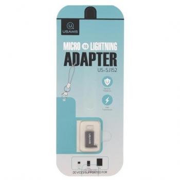 MicroUSB-zu-Lightning Adapter Usams – Schwarzer Connector (SJ152)