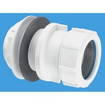 McAlpine Z11M 2 Multifit Straight Tank Connector for Tanks & Waste Pipes