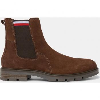 Botines de ante para hombre con cinta distintiva Tommy Hilfiger