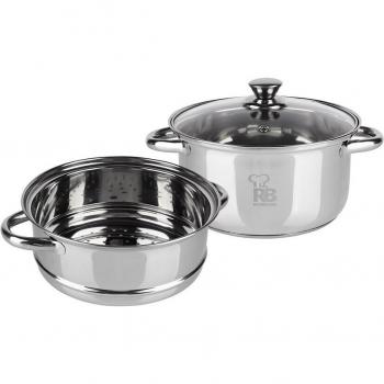Juego de Vaporeras Renberg Silver – 3 piezas con asas ergonómicas