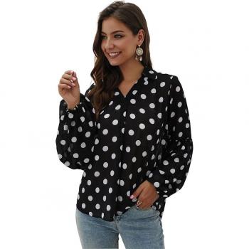 Autumn Winter Women's V-Neck Lantern Sleeve Cardigan