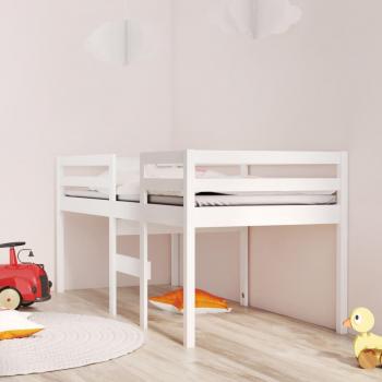 High Sleeper Bed 90x200 cm Solid Wood Pine vidaXL