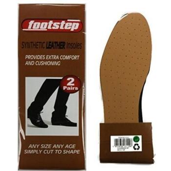 Beige Faux Leather Innersoles – Two-Pair Comfort Kit