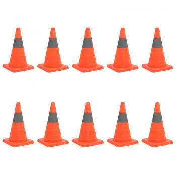 Cônes de circulation rétractables 10 pcs 42 cm
