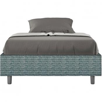 Letto 120x200 senza rete Blu – Rivestimento Ariosa