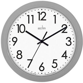Acctim Abingdon Wall Clock Grey 25.5cm