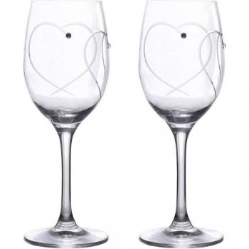 Romantic Anniversary Crystal Goblet Set