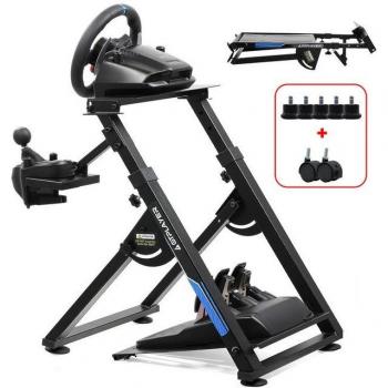 Station de Volant Sim Racing Compatible G920/G29 – Ajustement de Hauteur et d’Angle avec Support de Levier