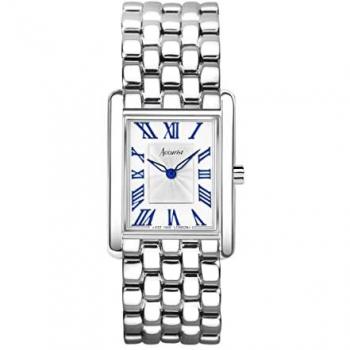 Accurist Rectangle Womens Stainless Steel Classic Analogue Watch