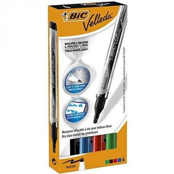 BIC Velleda Whiteboard-Marker, 4 Stück