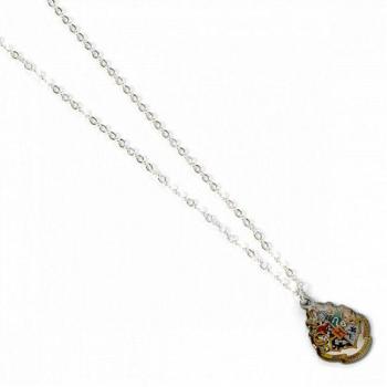 Joyero Hogwarts: Collar y Pendiente Escudo Plateado