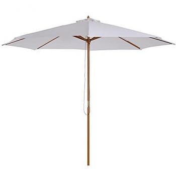 Bamboo Canopy Garden Parasol 3m