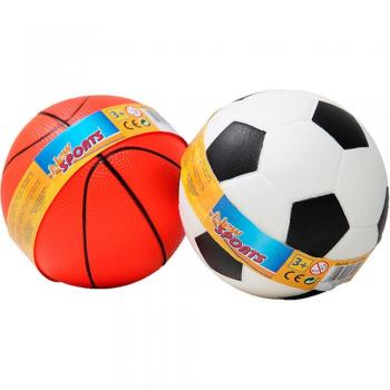 Sports Basketball or Soccer Ball Set with Ø11.5cm Sizes, 2 Pieces